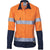 DNC Ladies Taped HiVis 2-Tone Long Sleeve Drill Shirt - 3936-Queensland Workwear Supplies