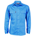 DNC Long Sleeve Drill Shirt with Gusset Sleeve - 3209-Queensland Workwear Supplies