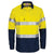 DNC Patron Saint Taped HiVis Flame Retardant & Arc Rated 2-Tone Long Sleeve Mens Shirt - 3407-Queensland Workwear Supplies