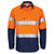 DNC Patron Saint Taped HiVis Flame Retardant & Arc Rated 2-Tone Long Sleeve Mens Shirt - 3407-Queensland Workwear Supplies