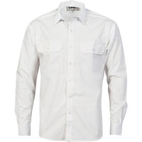 DNC Polyester Cotton Long Sleeve Work Shirt - 3212-Queensland Workwear Supplies