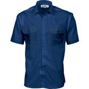 DNC Polyester Cotton Short Sleeve Work Shirt - 3211