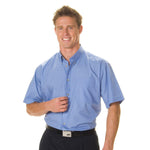 DNC Short Sleeve Polyester Cotton Chambray Business Shirt - 4121-Queensland Workwear Supplies