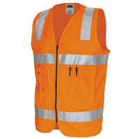 DNC Taped Cotton Air-Flow Safety Vest - 3809-Queensland Workwear Supplies