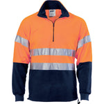 DNC Taped HiVis 2-Tone 1/2 Zip Fleece - 3829-Queensland Workwear Supplies