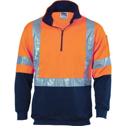 DNC Taped HiVis 2-Tone 1/2 Zip Fleecy - 3929