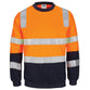 DNC Taped HiVis 2-Tone Crew-Neck Fleecy Sweater - 3723