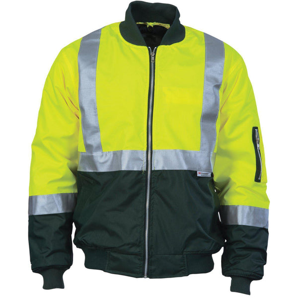 DNC Taped HiVis 2-Tone Flying Jacket - 3862-Queensland Workwear Supplies