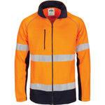DNC Taped HiVis 2-Tone Full Zip Fleecy - 3726-Queensland Workwear Supplies