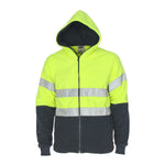 DNC Taped HiVis 2-Tone Full Zip Polar Fleecy - 3926-Queensland Workwear Supplies