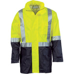 DNC Taped HiVis 2-Tone Light Weight Rain Jacket - 3879-Queensland Workwear Supplies