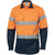 DNC Taped HiVis 2-Tone Long Sleeve Cotton Drill Shirt - 3736-Queensland Workwear Supplies
