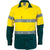 DNC Taped HiVis 2-Tone Long Sleeve Drill Shirt - 3836-Queensland Workwear Supplies