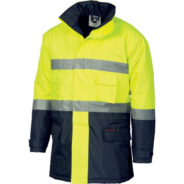 DNC Taped HiVis 2-Tone Parka - 3768-Queensland Workwear Supplies