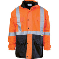 DNC Taped HiVis 2-Tone Quilt Jacket - 3863-Queensland Workwear Supplies
