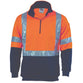 DNC Taped HiVis 2-Tone X-Back 1/2 Zip Fleecy - 3930