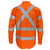 DNC Taped HiVis 3-Way Vented X-Back Long Sleeve Shirt - 3545-Queensland Workwear Supplies