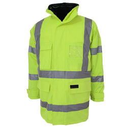 DNC Taped HiVis "6in1" Rain Jacket - 3572