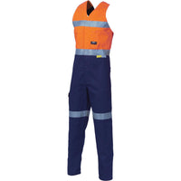 DNC Taped HiVis Action Back Overall - 3857-Queensland Workwear Supplies