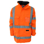 DNC Taped HiVis Breathable Rain Jacket - 3571-Queensland Workwear Supplies