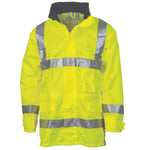 DNC Taped HiVis Breathable Rain Jacket - 3871-Queensland Workwear Supplies