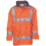 DNC Taped HiVis Breathable Rain Jacket - 3871-Queensland Workwear Supplies