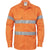 DNC Taped HiVis Cool-Breeze Light Weight Long Sleeve Cotton Shirt - 3967-Queensland Workwear Supplies