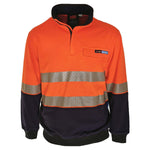 DNC Taped HiVis Flame Retardant & Arc Rated 1/2 Zip Jumper - 3424-Queensland Workwear Supplies