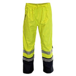 DNC Taped HiVis Flame Retardant & Arc Rated Rain Pants - 3472-Queensland Workwear Supplies