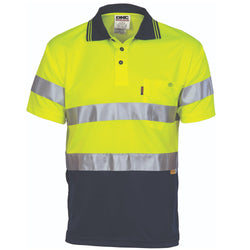 DNC Taped HiVis Micromesh Short Sleeve Polo - 3911
