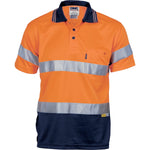 DNC Taped HiVis Micromesh Short Sleeve Polo - 3911-Queensland Workwear Supplies