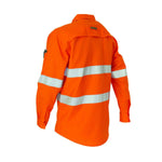 DNC Taped HiVis RipStop Long Sleeve Cotton Cool Shirt - 3590-Queensland Workwear Supplies