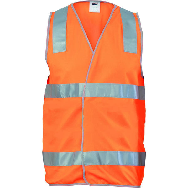 DNC Taped HiVis Safety Vest - 3503-Queensland Workwear Supplies