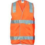 DNC Taped HiVis Safety Vest - 3803-Queensland Workwear Supplies