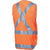 DNC Taped HiVis Safety Vest, With Tail & X-Back - 3802-Queensland Workwear Supplies