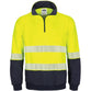 DNC Taped HiVis Segment 1/2 Zip Fleecy Windcheater - 3529