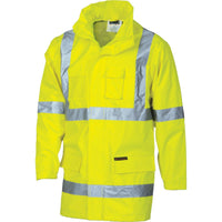 DNC Taped HiVis X-Back "2in1" Rain Jacket - 3995-Queensland Workwear Supplies