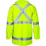 DNC Taped HiVis X-Back "2in1" Rain Jacket - 3995-Queensland Workwear Supplies