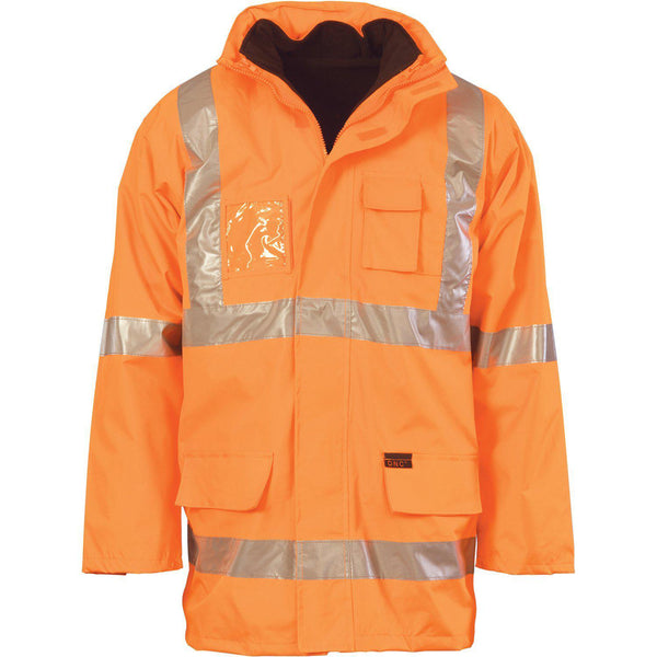 DNC Taped HiVis X-Back “6in1” Jacket - 3999-Queensland Workwear Supplies
