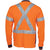 DNC Taped HiVis X-Back Cool-Breathe Long Sleeve Polo Shirt - 3914-Queensland Workwear Supplies
