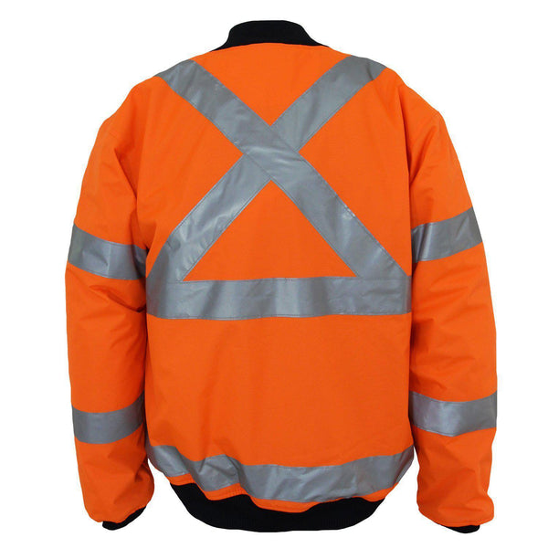 DNC Taped HiVis X-Back Flying Jacket - 3763-Queensland Workwear Supplies
