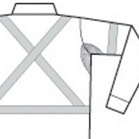 DNC Taped HiVis X-Back Long Sleeve Drill Shirt - 3989-Queensland Workwear Supplies