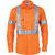 DNC Taped HiVis X-Back Long Sleeve Drill Shirt - 3989-Queensland Workwear Supplies