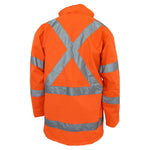 DNC Taped HiVis X-Back Rain Jacket - 3996-Queensland Workwear Supplies