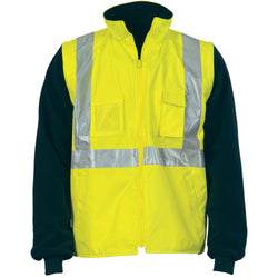 DNC Taped HiVis Zip Off Sleeve Reversible Vest - 3994