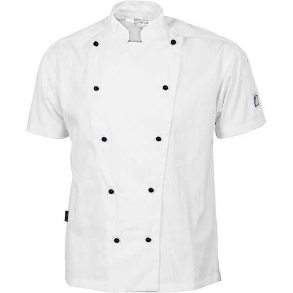 DNC Traditional Chef Short Sleeve Jacket - 1101-Queensland Workwear Supplies
