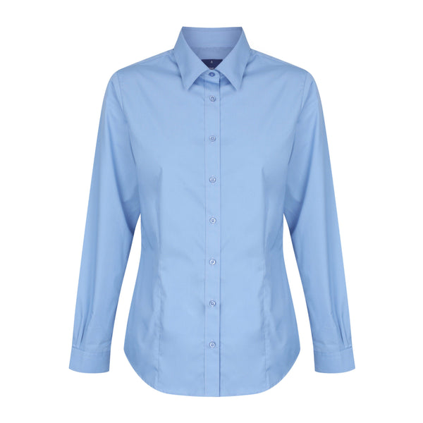 Gloweave Career Womens Premium Poplin Long Sleeve Shirt - 1520WL-Queensland Workwear Supplies
