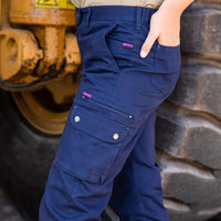 Green Hip Womens Give Cargo Pants Every Bron, Vick and Sally' - P-GCAR-R-Queensland Workwear Supplies