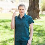 Green Hip Womens Land Roamer Extended Short Sleeve Shirt - SSS-EXT-Queensland Workwear Supplies