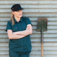 Green Hip Womens Land Roamer Extended Short Sleeve Shirt - SSS-EXT-Queensland Workwear Supplies